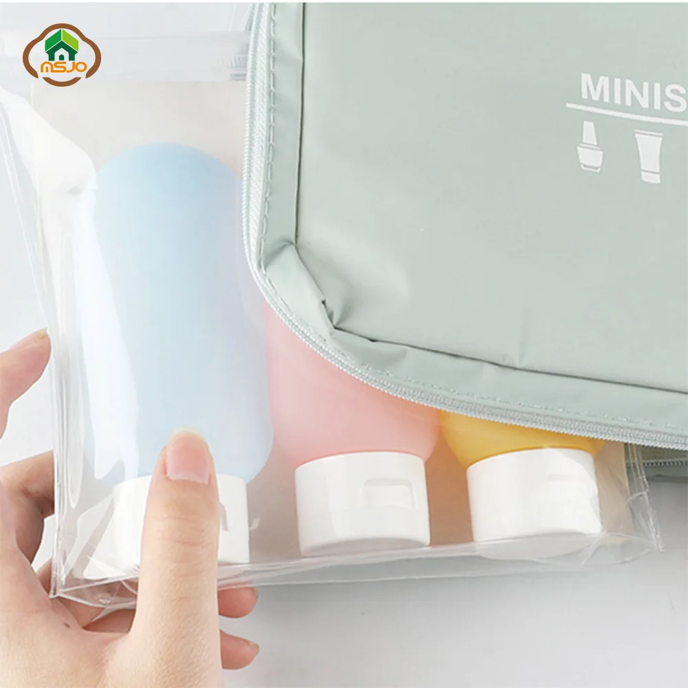 

MSJO Travel Bottle Shower Gel Shampoo Empty Sub-bottling For Lotion Container Packing Refillable Bottle Portable Soap Container