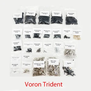 trident 3d printer diy project fasteners screws nuts full kit trident 3d printer screws full kit for voron trident parts free global shipping