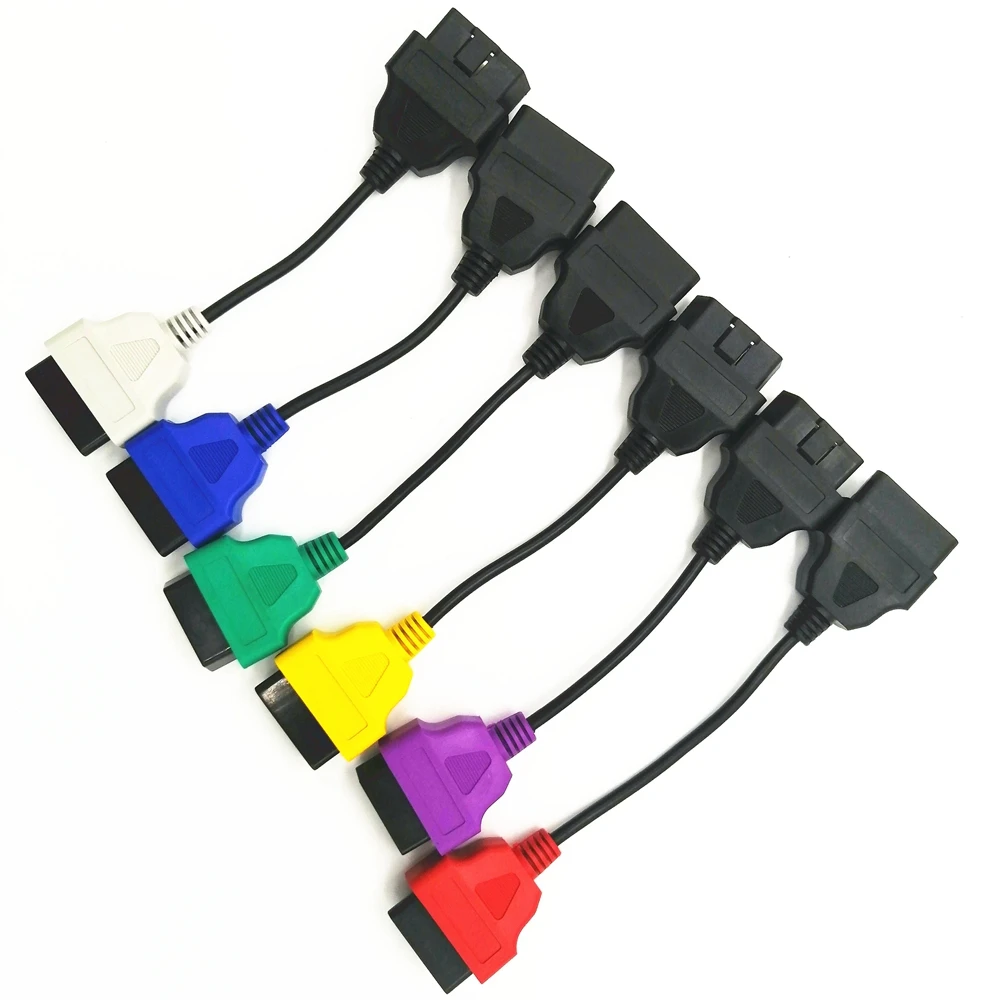 Newest 6 Color Auto OBD2 Connector Diagnostic Adapter Cable for FiatECUScan and Multiecuscan Fiat LANCIA | Автомобили и мотоциклы