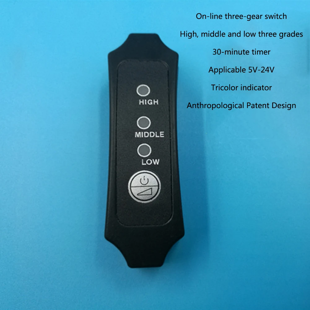 Углеродное волокно Жевательная стойкая USB ПЭТ-грелка светодиодный индикатор твердого электрического синхронизации 3 передач Регулируемый легко чистить Универсальный