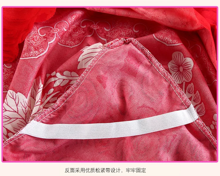 Постельное белье с цветами для дома хлопковое красное постельное дышащее мягкое