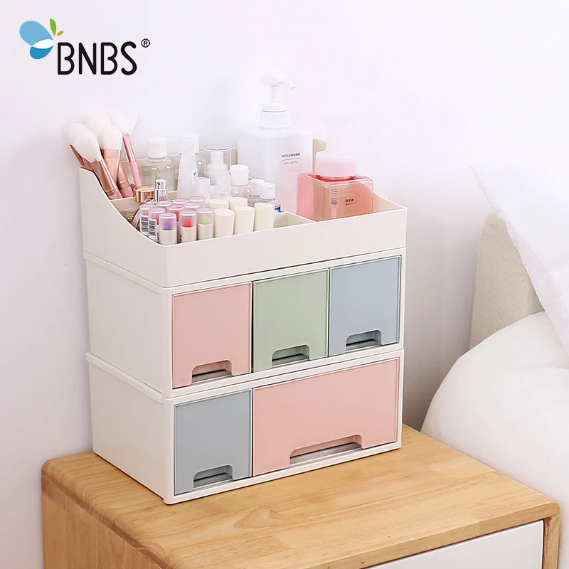 Настольный Штабелируемый ящик для косметики Канцелярский органайзер коробка