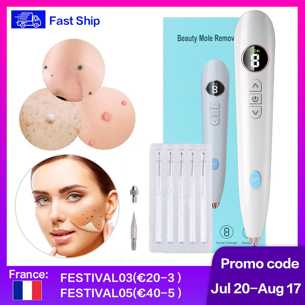 

LCD Mole Removal Dark Spot Remover Laser Plasma Pen needles Freckle Remover Machine Skin Wart Tag Tattoo Remaval Beauty Salon