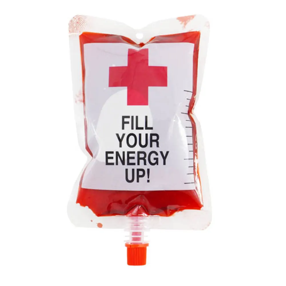 Чехол реквизит декорации Тип крови контейнер для напитков Косплей Хэллоуин