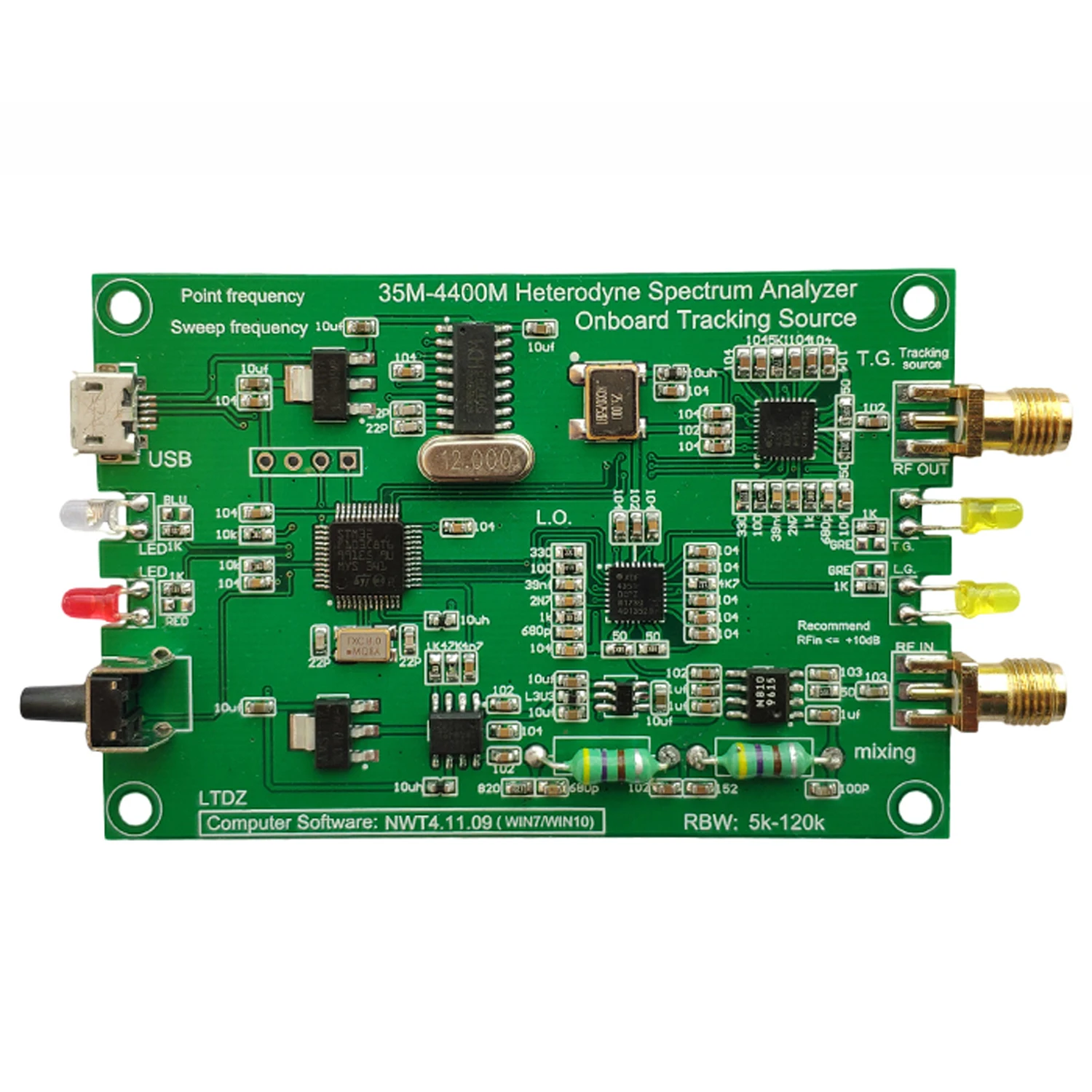 

USB-анализатор спектра LTDZ, 35-4400 м, с модулем отслеживания