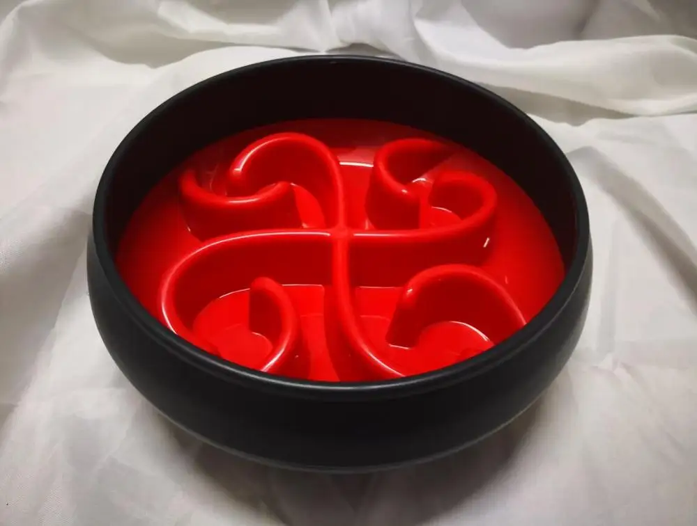

NEW Eat Slow Dog Bowl Slow Feeder Bath Pet Supplies Pet Accessories Dog Slow Feeder Bowl For Cat Pets Slow Feeding