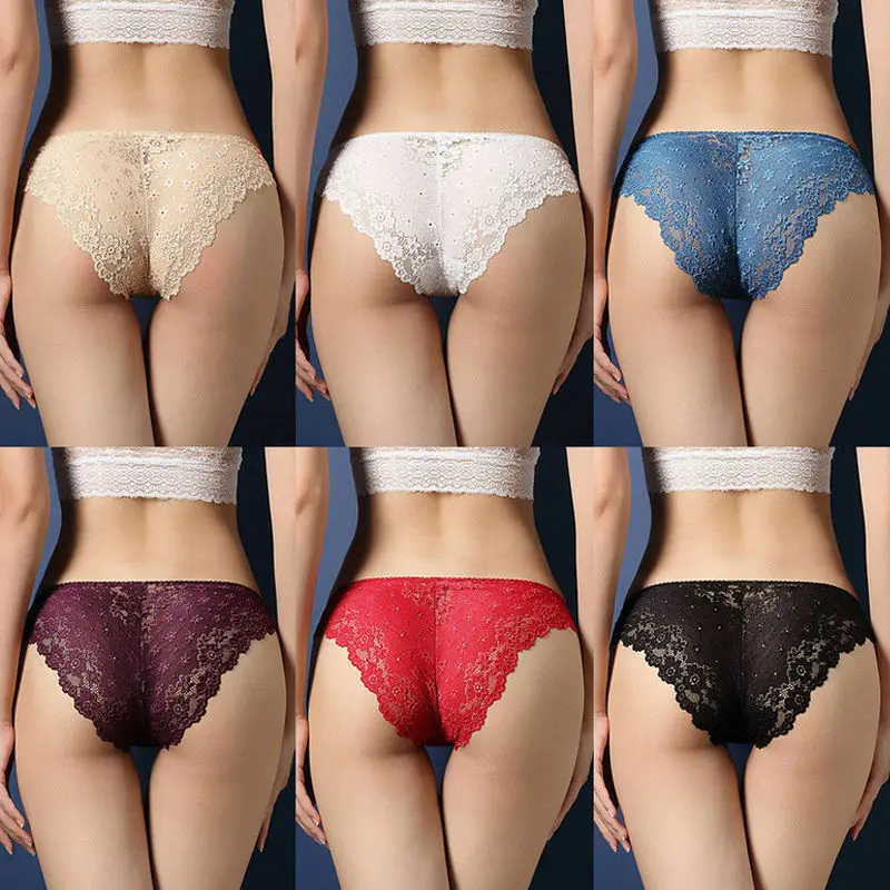 Womens Ladies Sexy Underpants Lingerie Underwear Lace Soft Knickers Briefs Shorts Panties Basic Intimate Clothing2019 | Женская одежда
