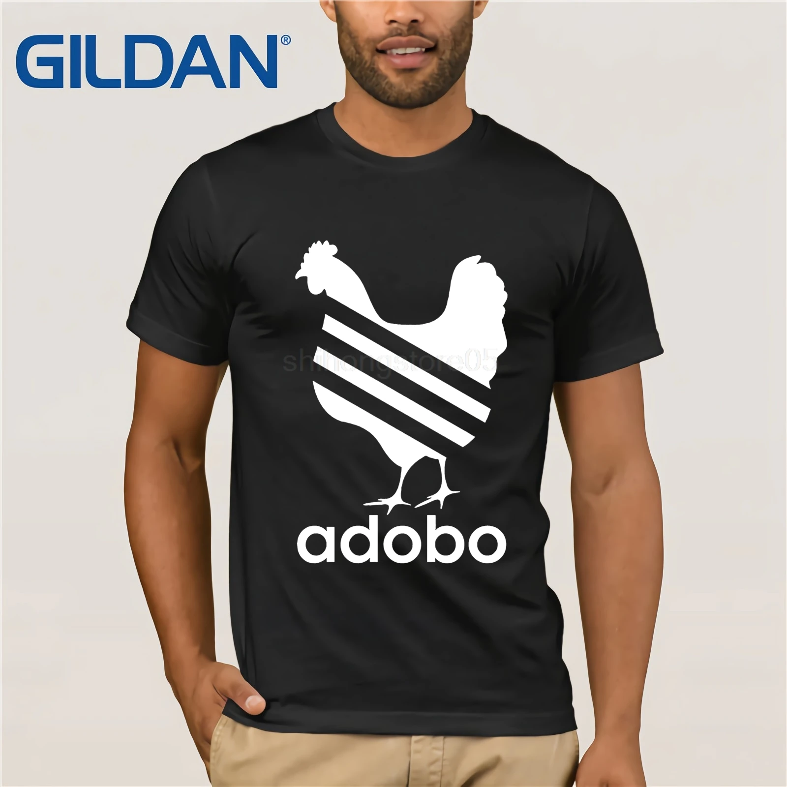 Футболка с изображением цыпленка Adobo забавная Филиппинская одежда пиноя