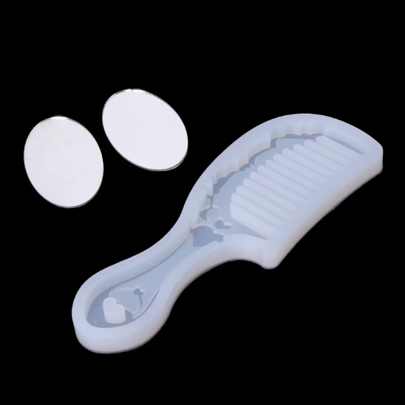 4 Styles Comb Mirror Resin Casting Molds Kit Silicone Epoxy Mold Hair Craft Making | Украшения и аксессуары