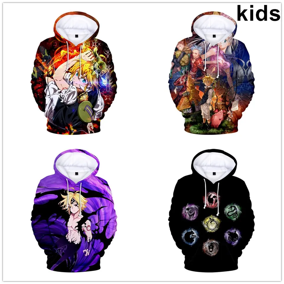 

Детский тренировочный костюм с капюшоном «Семь смертных грехов», на возраст от 2 до 14 лет