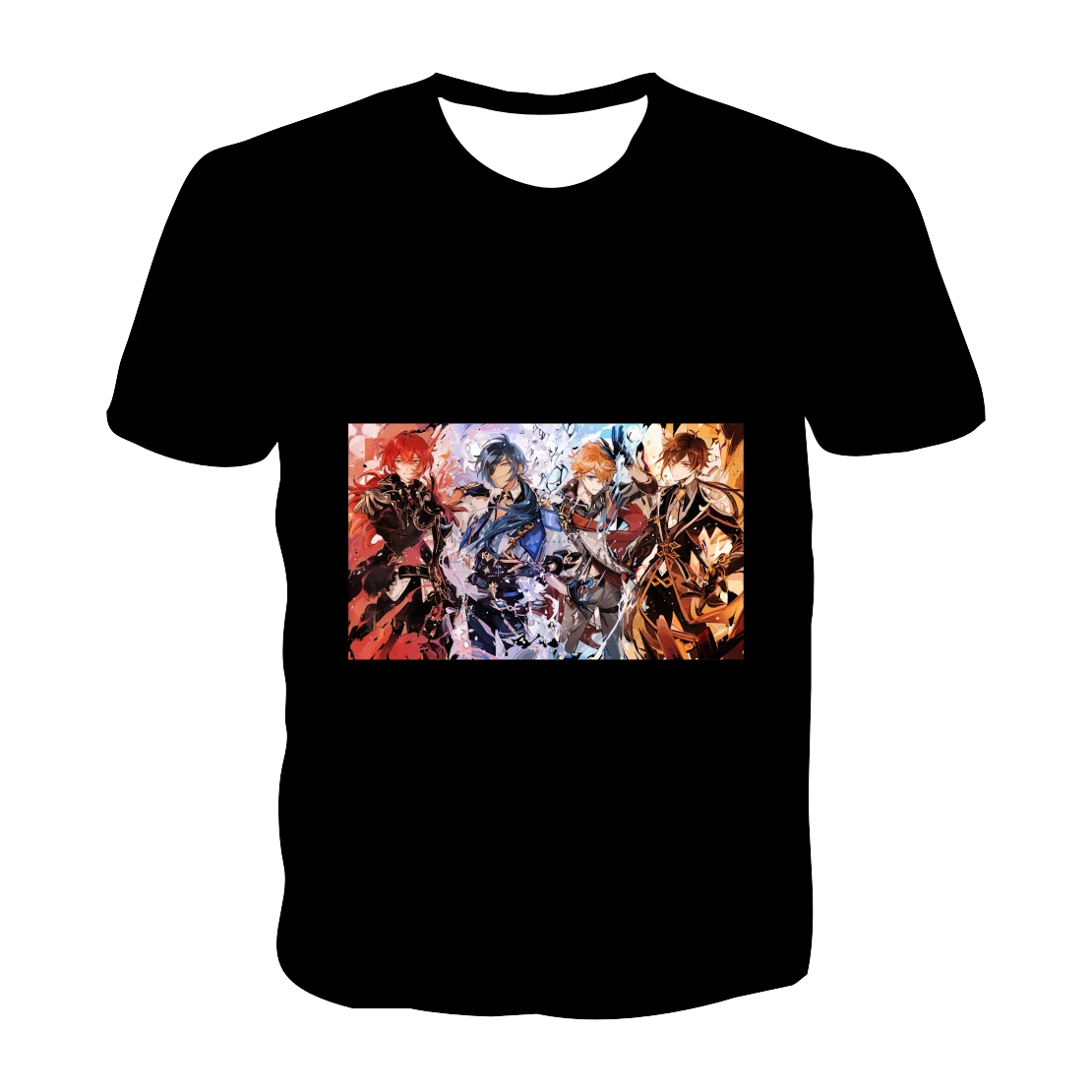 

Genshin Impact 3D Printed Kids T-Shirt Anime Game Cool Boys Cosplay Streetwear Girls Fashion Oversized T Shirts Boy Kids Tees To