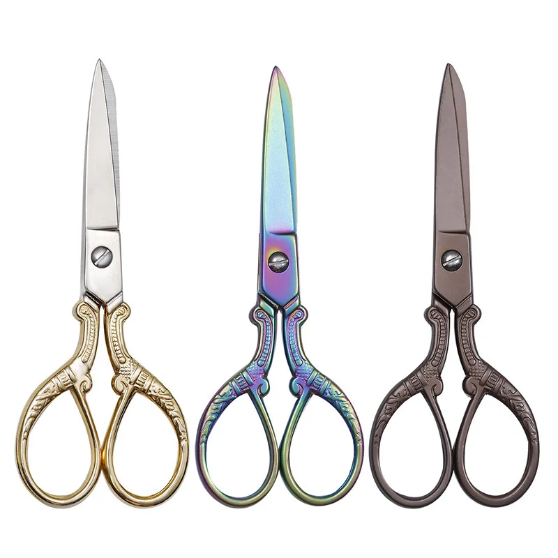 Ретро портной ножницы антикварный дизайн вышивка винтажные портновские