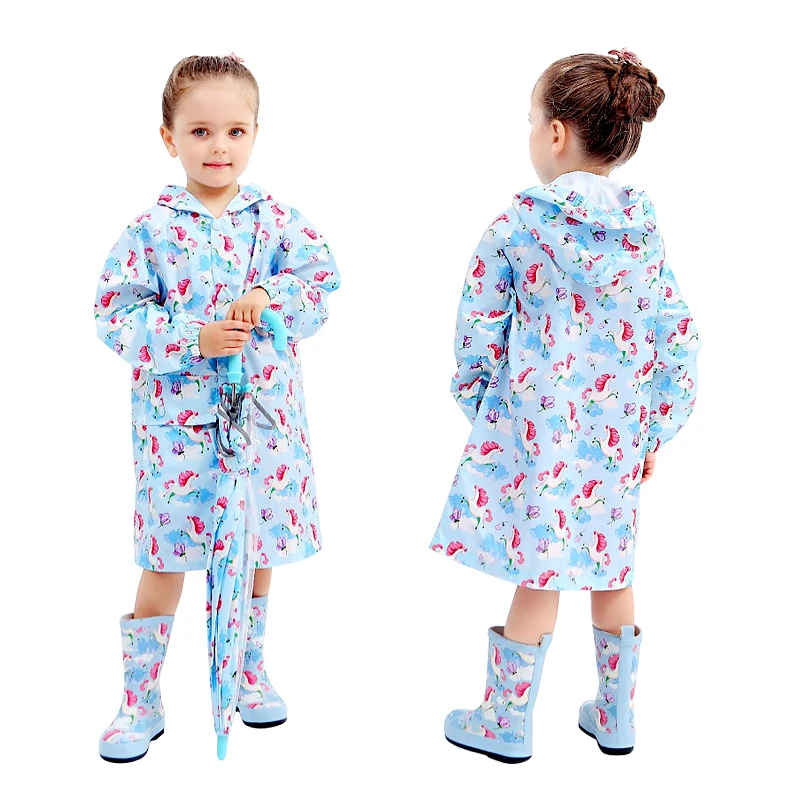 Милый маленький водонепроницаемый нейлоновый дождевик с рисунком пингвина