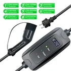 Автомобильное зарядное устройство типа 2, 16 А, 220 кВт, 250-в, для европейского стандарта, EVSE, автомобильные аксессуары с настенной розеткой европейского стандарта, для Renault