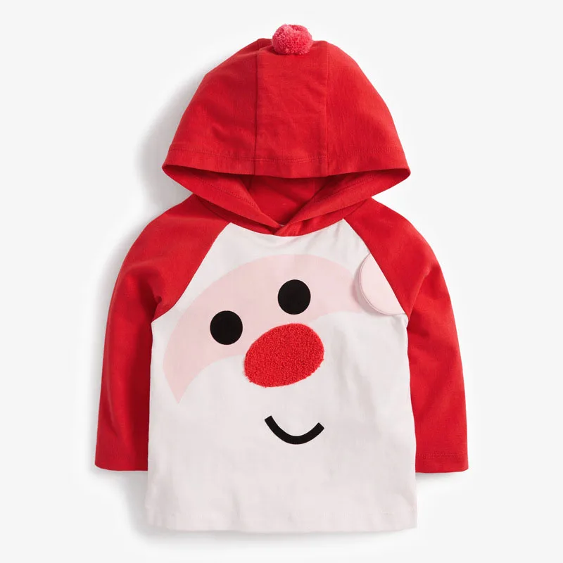 

Casual Children's Hoodies Solid Cotton Lovely Kids Pullover Long Sleeved Sweatshirt With Hood Girls Spring/Autum Cartoon Clothes