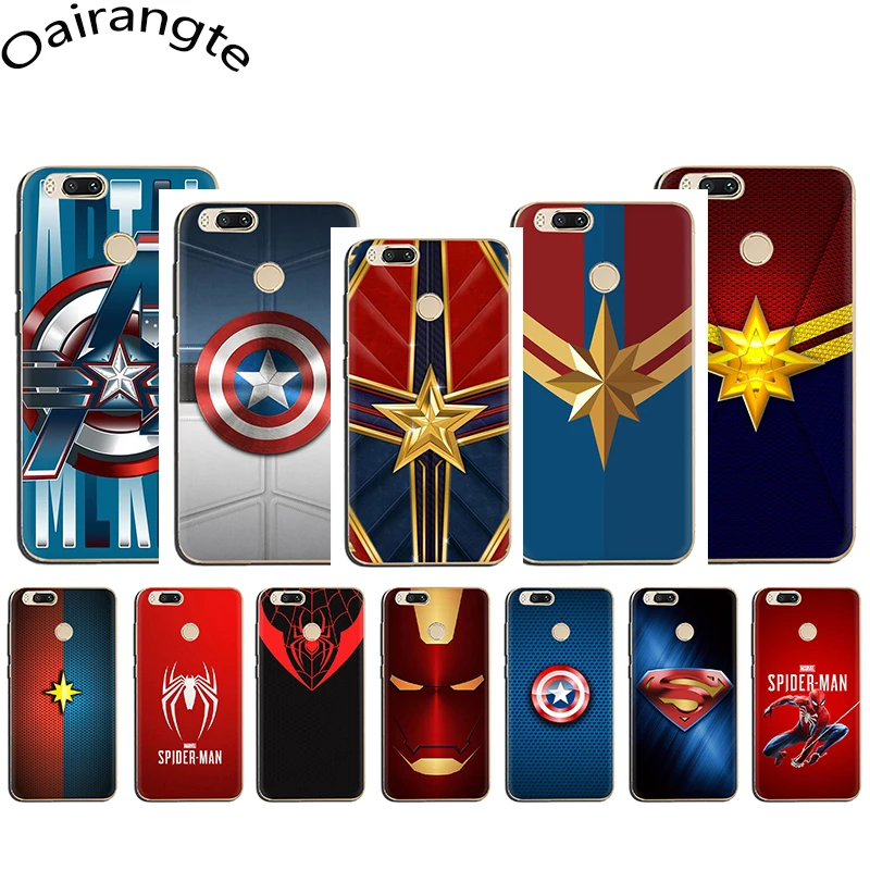 Жесткий чехол для телефона Marvel Superhero Xiaomi Mi 5 6 8 5S A1 A2 5X 6X F1 9 9SE MAX3 9T CC9e A3 pro | Мобильные
