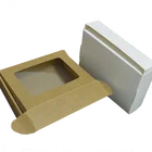 10 шт. коробка из белой крафтовой бумаги для париков коробка для пищи печенья большая упаковочная упаковка подарочная коробка большая картонная упаковка для маффинов и конфет