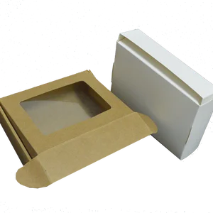 10 шт. коробка из белой крафтовой бумаги для париков коробка для пищи печенья большая упаковочная упаковка подарочная коробка большая картонная упаковка для маффинов и конфет