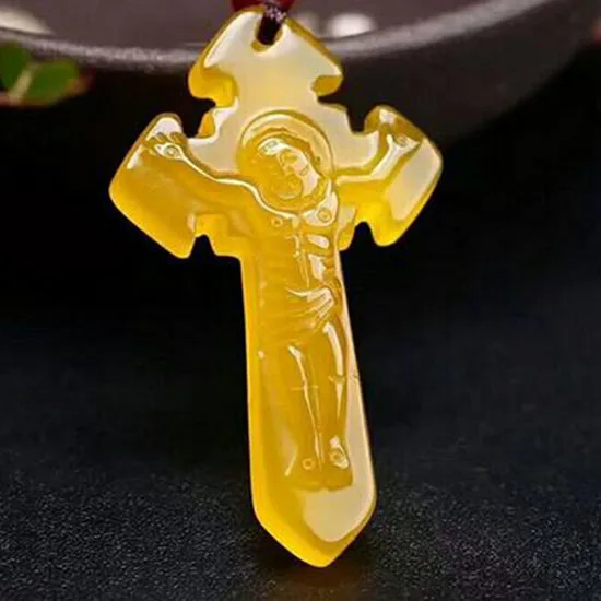 Ювелирные изделия женские желтый Агат королева христианская подвеска в виде