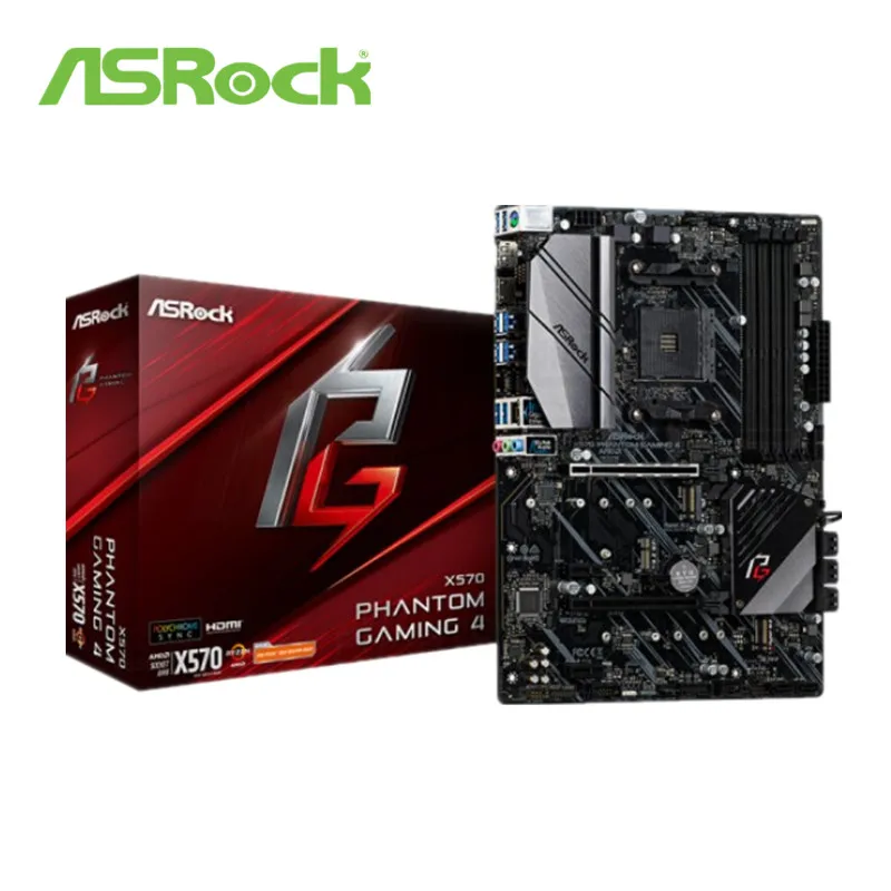 Полностью новая ASROCK/ASRock технология X570 Phantom Gaming 4 компьютерная разгон материнская