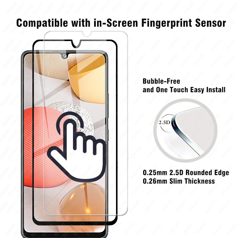 Screen Protector for Samsung Galaxy A42 5g Tempered Glass Premium Protection Glass for Samsung Galaxy A42 5G a32 a52 a72 a12
