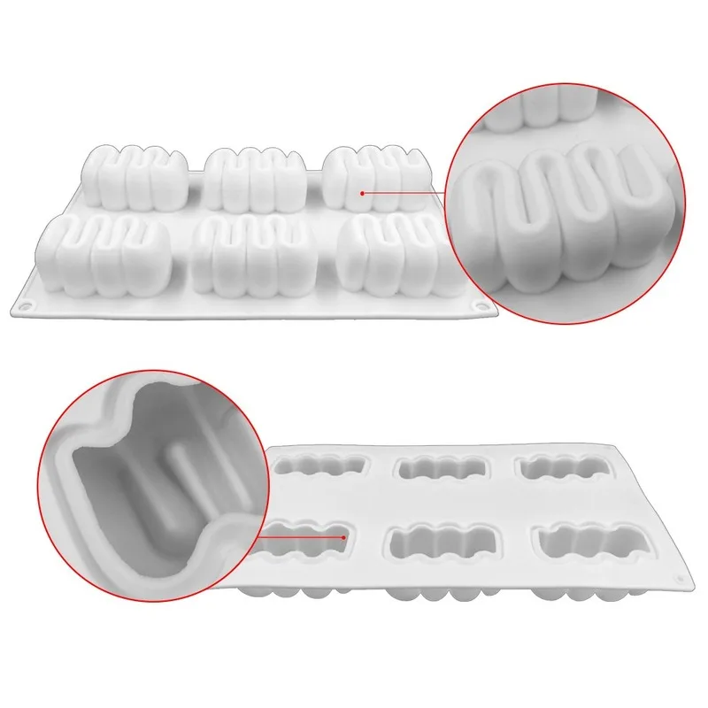 6 беспозвоночных животных серии силиконовая мышь мыло в виде пчелиных сот