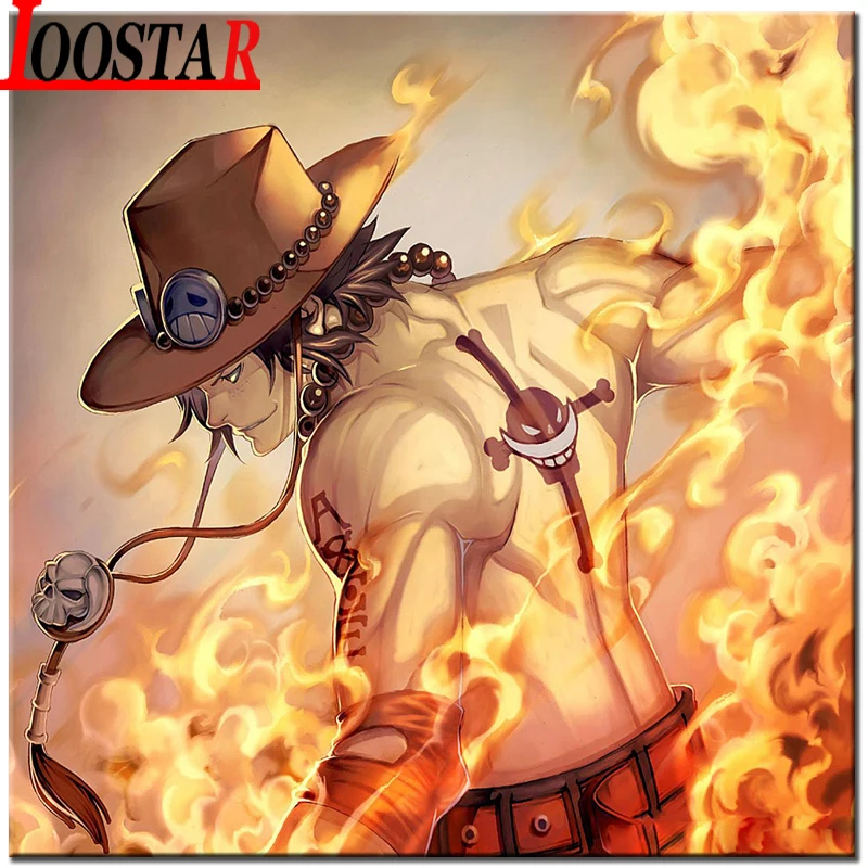 Картина из мультфильма Ace 5D сделай сам полноразмерная Мозаика круглых страз