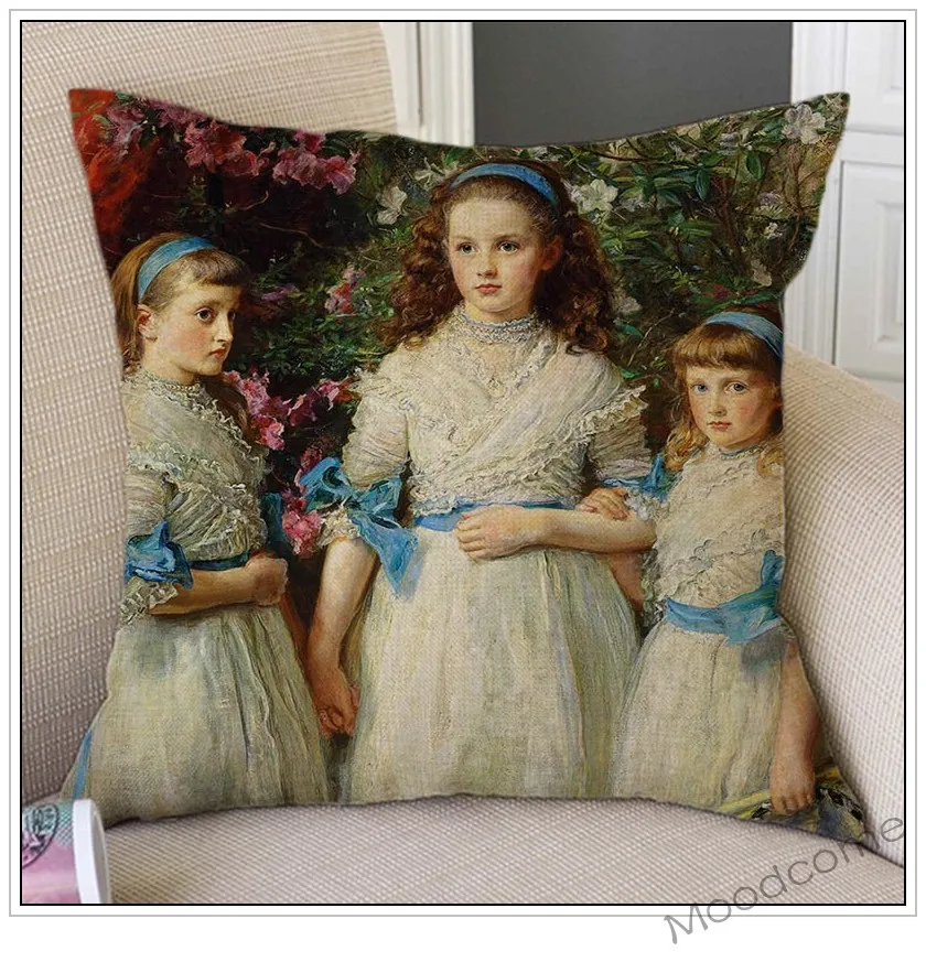 Чехол для диванной подушки известной картины Джон Эверетт миллаис слепой