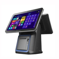 pos system cash register windows android all in one 15 6inch touch screen single screen dual screen