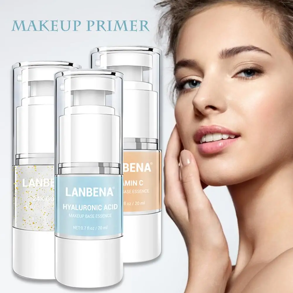 Праймер для макияжа Гиалуроновая кислота Make Up Base VC Primer 24K Gold BB крем слегка