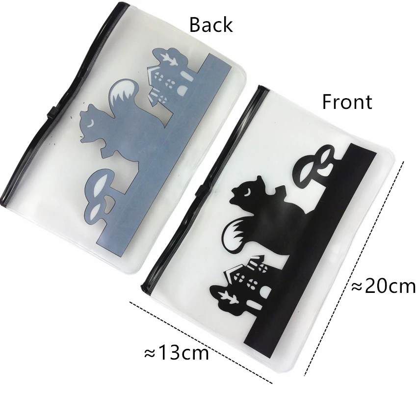 1 шт./лот новинка полупрозрачный чехол для карандашей на молнии студентов четыре