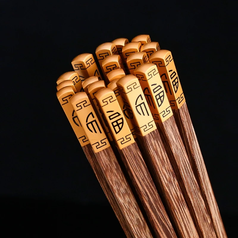 

10Pairs/Lot Wooden Chopsticks Without Lacquer Chop sticks Household Tableware Sushi Chinese Chopstick Home Restaurant Supplies
