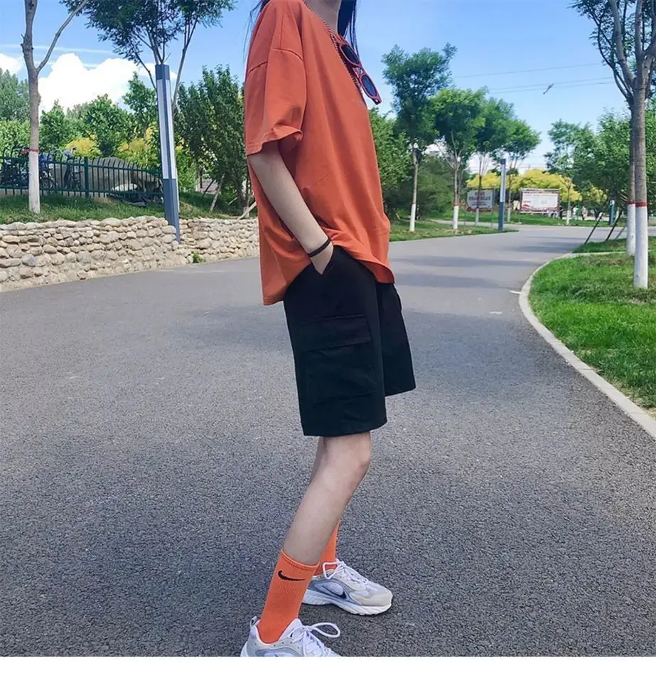 

Cotton T-shirt Korean Style T Shirt for Women Ladies Girl Ulzzang Tshirt Tee Tops Harajuku Clothes Summer Japanese Clothing