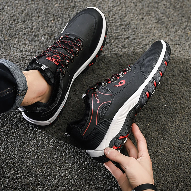 

2021 Brand Sneakers Men Hiking Shoes Wear-Resistant Comfortable Sports Shoe High Quality Vamp Anti-Slip Walking Jogging Footwear