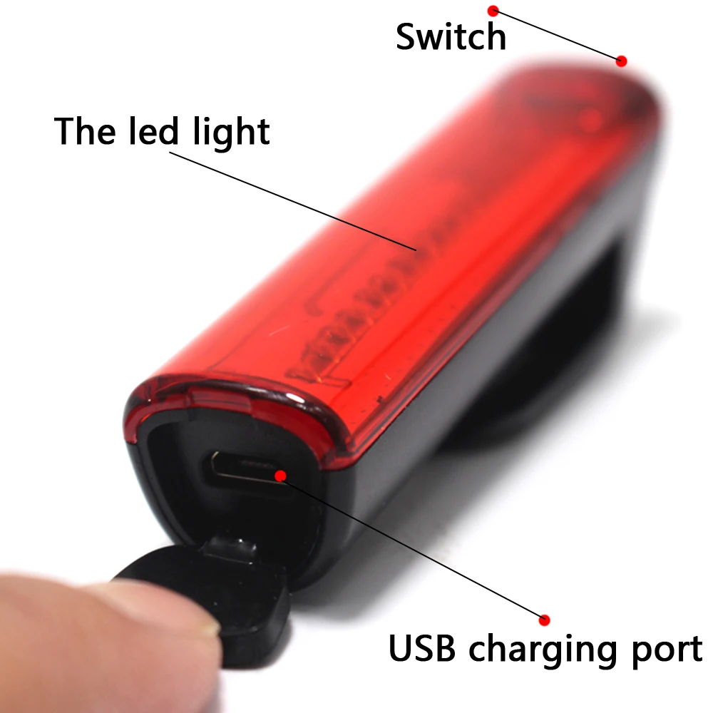 Super bright Bike Light Headlight Rear USB Built-in battery Taillight Waterproof Tail Lamp Safety Warning Flash | Спорт и