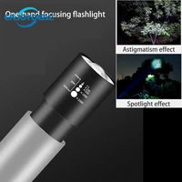 usb rechargable mini led flashlight portable 3 modes telescopic zoom waterproof torch outdoor camping hiking light lantern