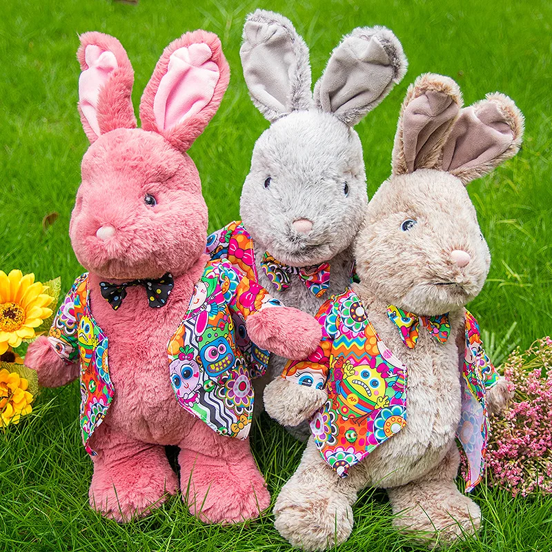 

42CM Gentleman Rabbit Cute Bunny Stuffed Doll Birthday Gift Popular Plush Toys Animals Plushies