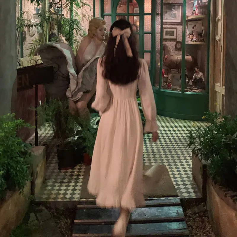 Удача французский платье феи в японском стиле мягкое милое с бантом для девочек