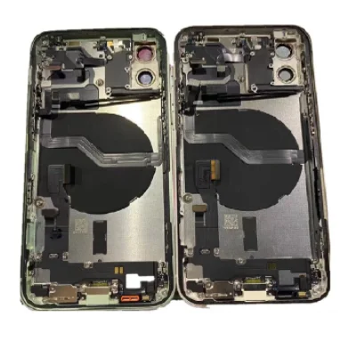

1Pc Full Housing For iPhone 12 Pro/12 Pro Max Back Glass Battery Cover Middle Frame Chassis with Flex Cable Assembly Replacement