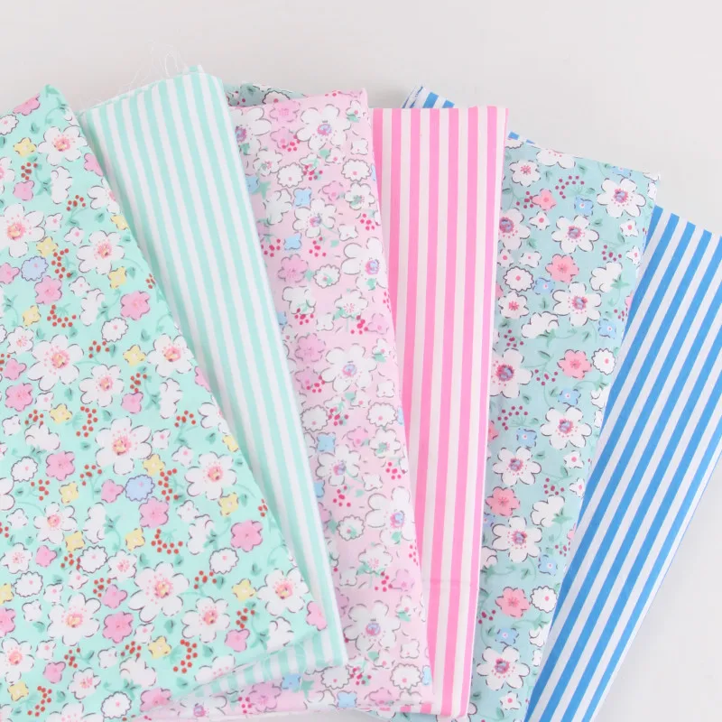 6 шт. 50*40 см 25*20 см хенд-мейд DIY ткань детская хлопковая ткань саржа печать ткань шитье Лоскутное шитье вышитая Кукла Материал