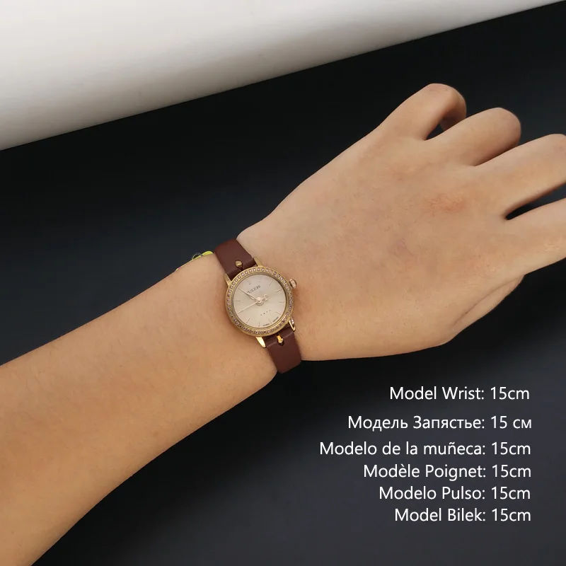 

Julius Women's Leather Lady Watch JA-966 Japan Quartz Gift Buckle Alloy 3bar Fashion & Casual Tonneau Hardlex