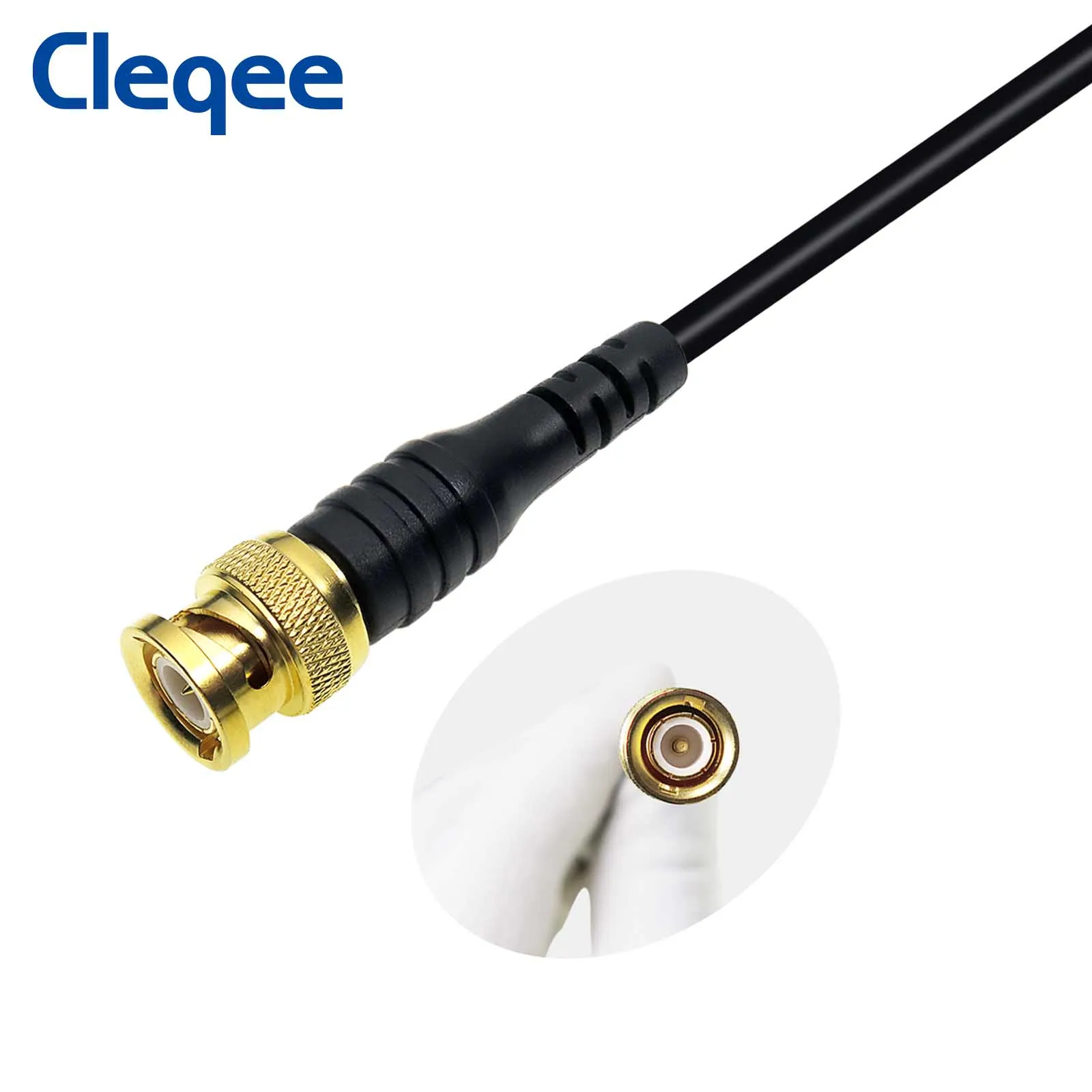 Cleqee P1062 позолоченная Чистая медь BNC штепсельная вилка к штепсельной вилке