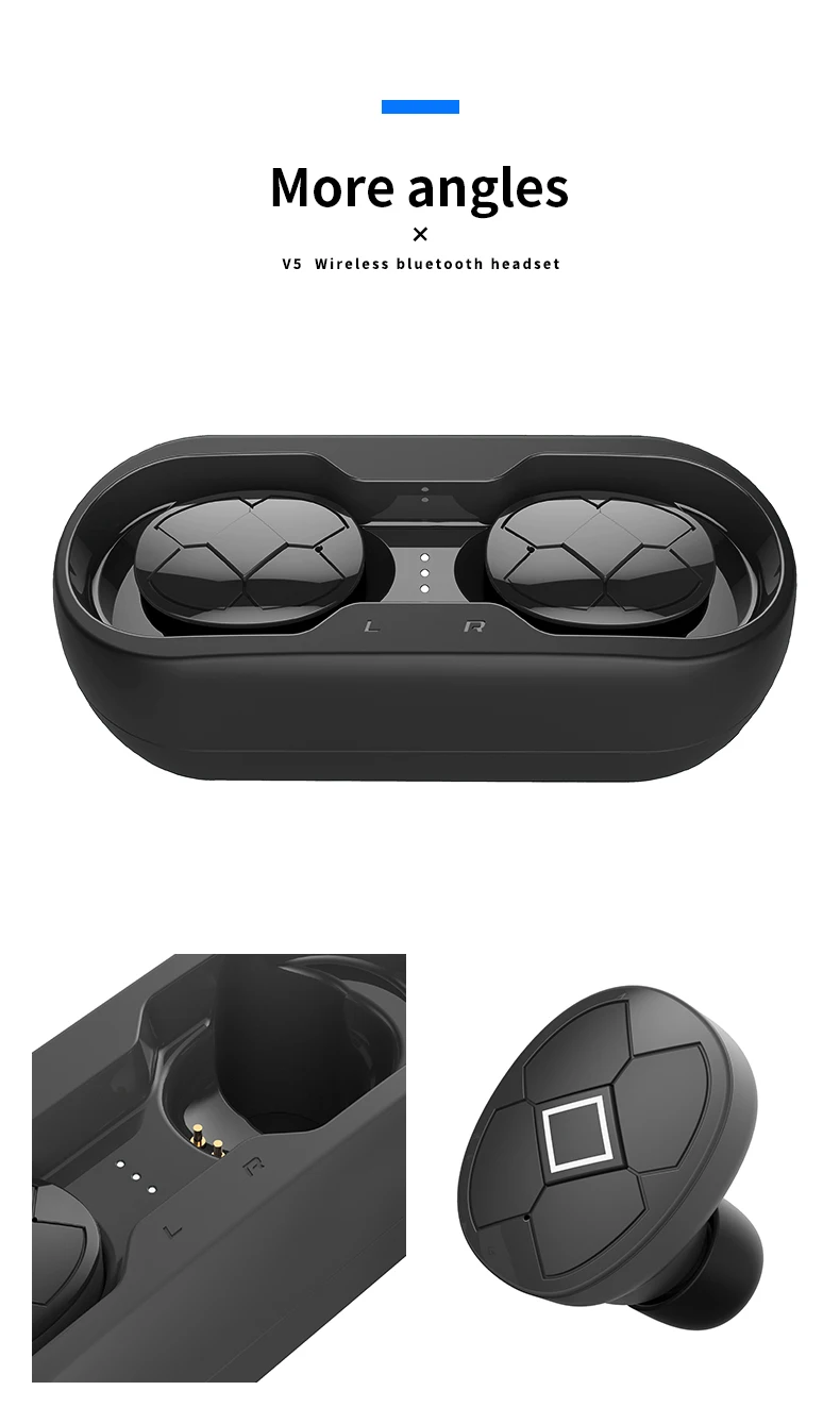 Дропшиппинг V5 TWS Беспроводные Bluetooth 5 0 наушники HIFI стерео музыка Спорт