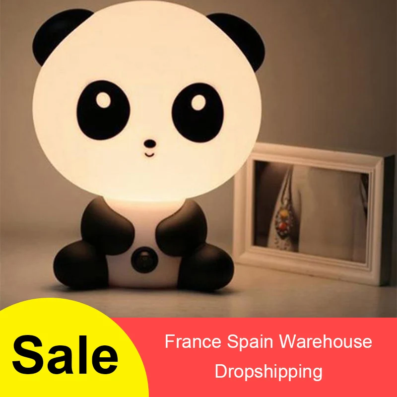 Милый детский светодиодный ночник из АБС-пластика с рисунком панды домашний