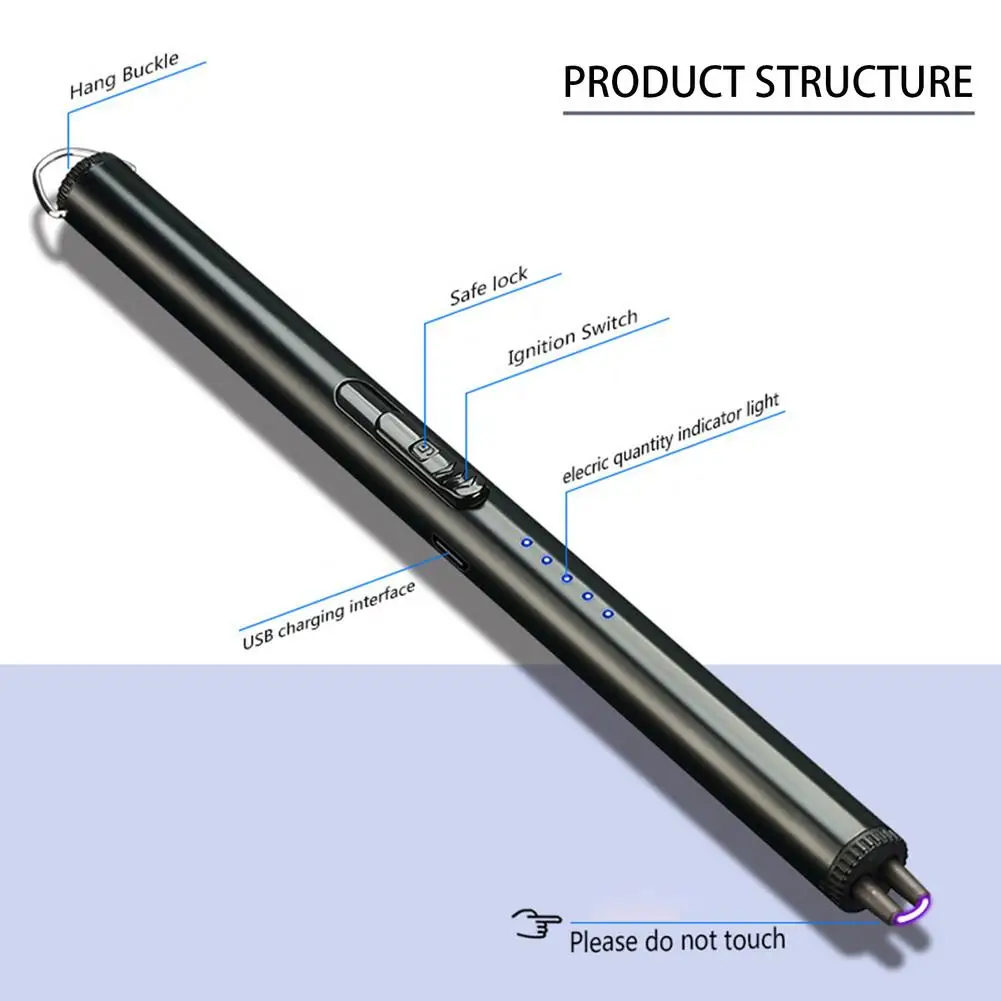 

Arc Lighting Tool Portable Hook Rechargeable Lighter Ignition Gift Box Charging Arc Igniter Kitchen Appliance Igniter
