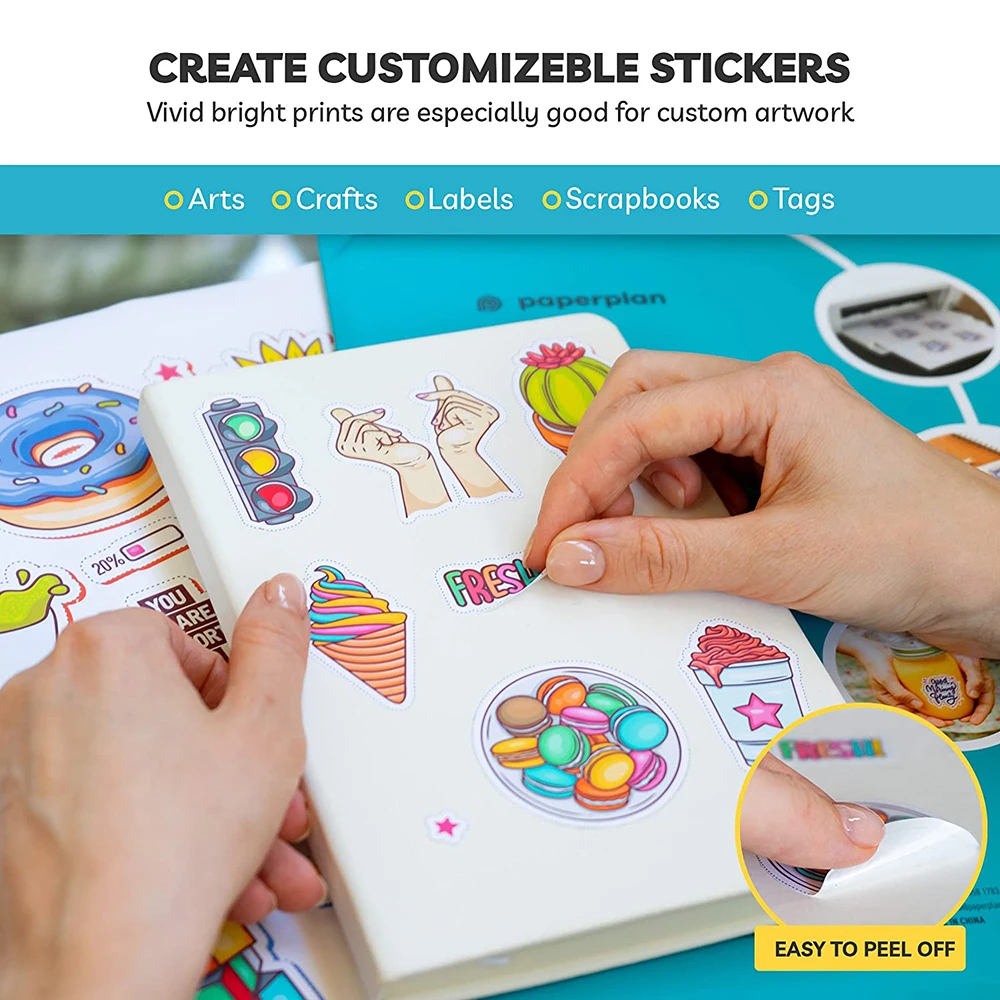 ABS самоклеящаяся бумага для печати на струйном принтере 10 листов | Канцтовары