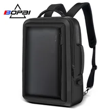 BOPAI Men Laptop Backpack Business Anti-Theft Backpacking Travel Waterproof USB Charging Male School Bags Office Bag