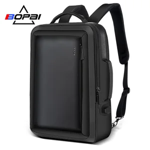 bopai men laptop backpack business anti theft backpacking travel waterproof usb charging male school bags office bag free global shipping