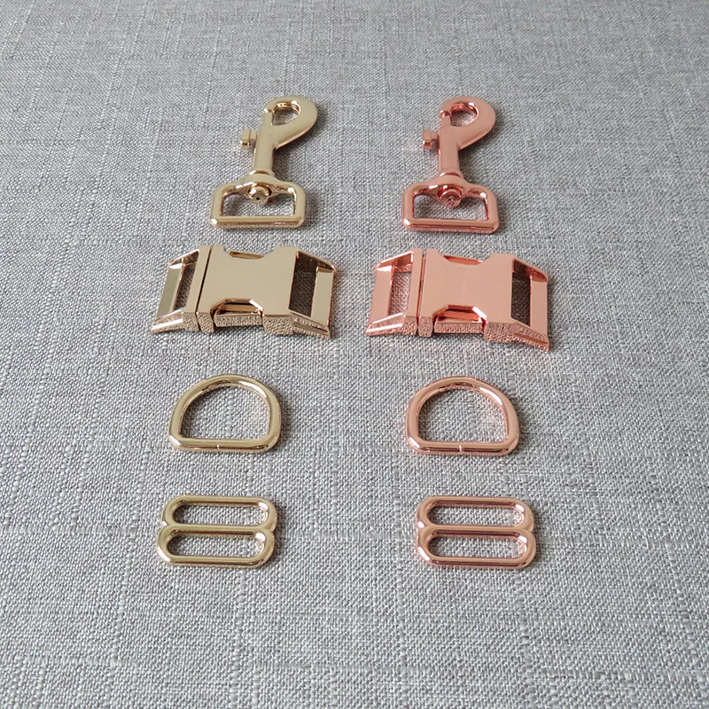 10 комплектов оптовая продажа 25 мм Металлические Ремни слайдер D Кольцо спуск