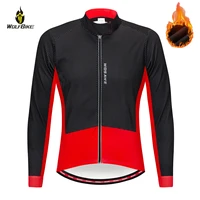 wosawe winter autumn cycling jackets thermal fleece warm top long sleeve clothing road mens windproof mtb bike windbreaker
